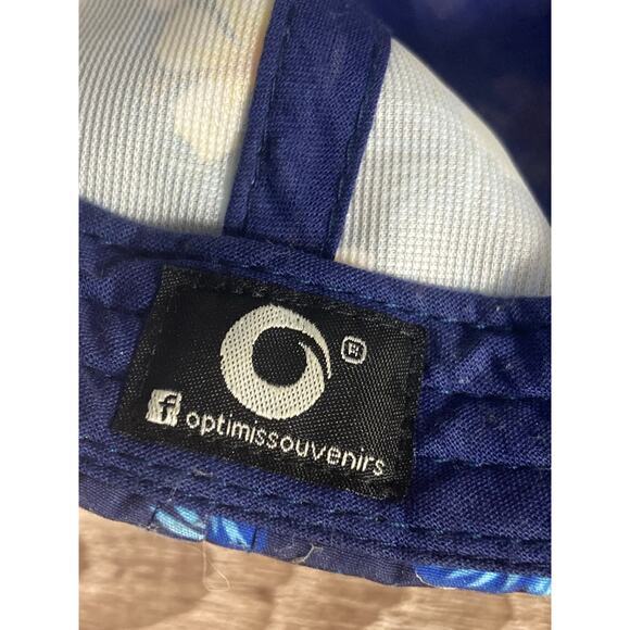 CR Surf Costa Rica Blue Floral Snapback Hat Unisex Adjustable Summer - Picture 8 of 8